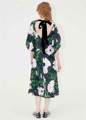 3/4 Volume sleeves midi kjole Umber Windflower Stine Goya 